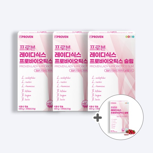 프로븐몰 레이디식스 프로바이오틱스 슬림 3+1 여성유산균 하루 한알로 장건강을